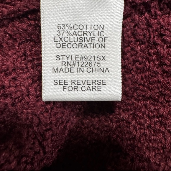 Preppy Knit Crew Neck Sweater with Tan Elbow Patches - Picture 9 of 10